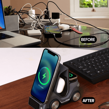 Charge Cruiser- 3 in 1 Wireless Charger with Clock