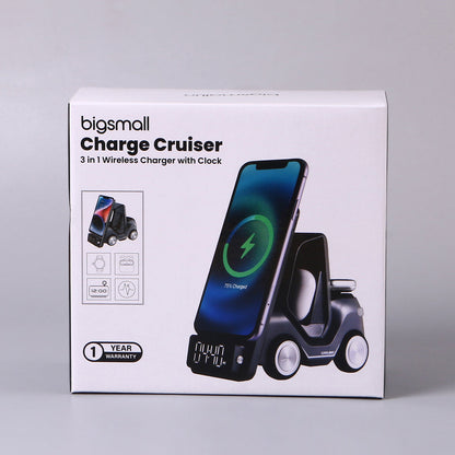 Charge Cruiser- 3 in 1 Wireless Charger with Clock