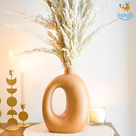 Tan Minimalist Vase