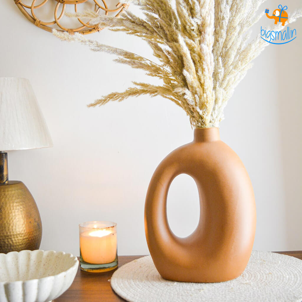 Tan Minimalist Vase
